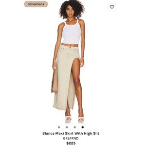 Blanca Maxi Skirt With High Slit